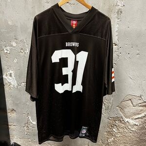 NFL Players Cleveland Browns #31 Jamal Lewis Football Jersey XL Sporty Y2K 2006